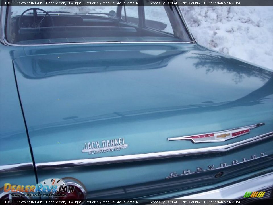 1962 Chevrolet Bel Air 4 Door Sedan Twilight Turquoise / Medium Aqua Metallic Photo #13