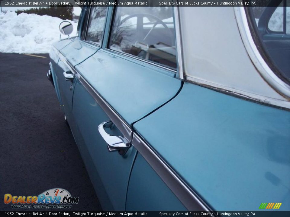 1962 Chevrolet Bel Air 4 Door Sedan Twilight Turquoise / Medium Aqua Metallic Photo #14