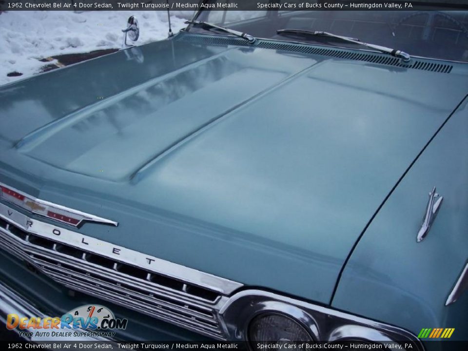 1962 Chevrolet Bel Air 4 Door Sedan Twilight Turquoise / Medium Aqua Metallic Photo #19