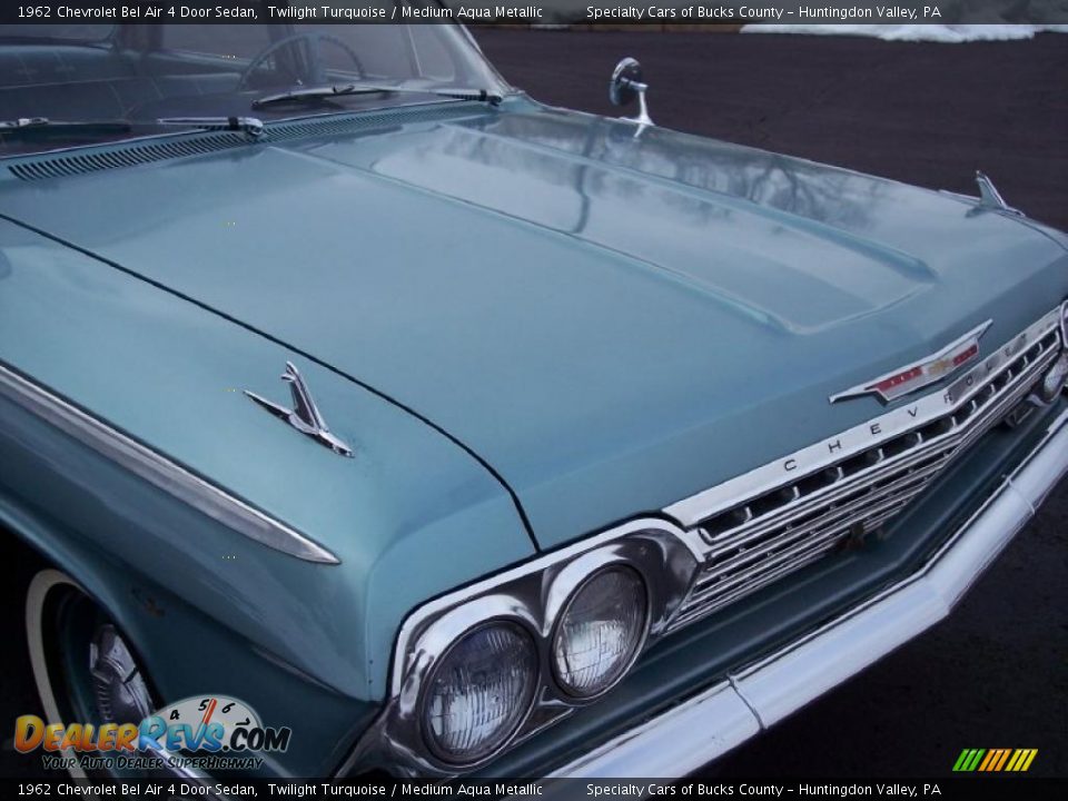 1962 Chevrolet Bel Air 4 Door Sedan Twilight Turquoise / Medium Aqua Metallic Photo #20