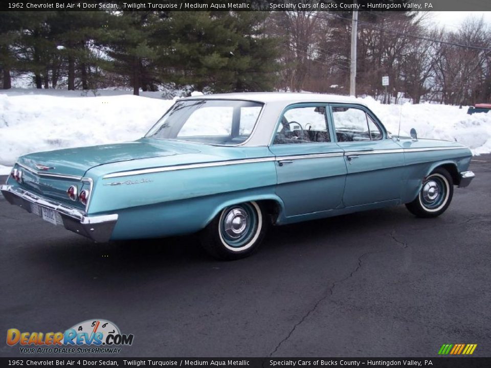 1962 Chevrolet Bel Air 4 Door Sedan Twilight Turquoise / Medium Aqua Metallic Photo #21