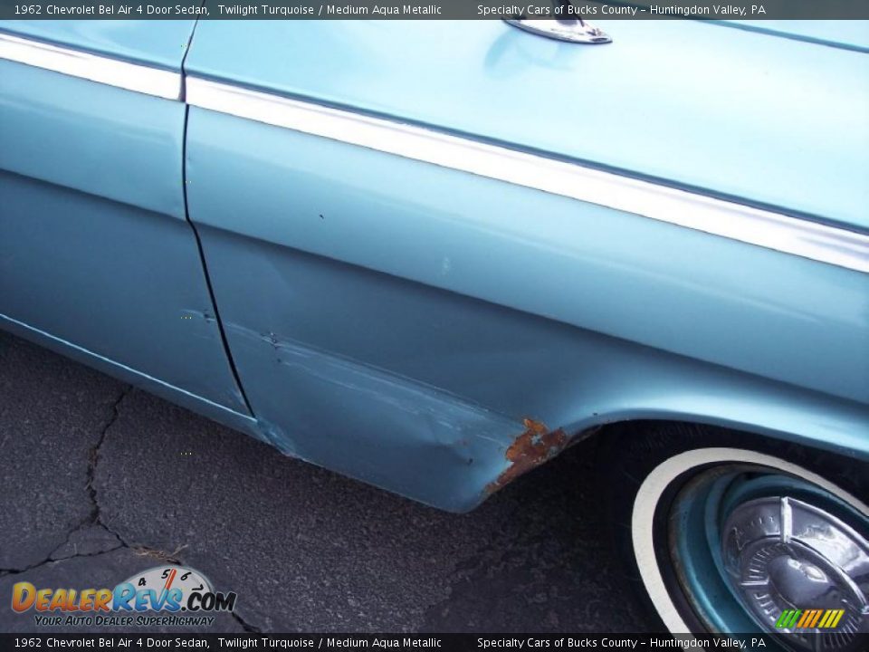 1962 Chevrolet Bel Air 4 Door Sedan Twilight Turquoise / Medium Aqua Metallic Photo #23