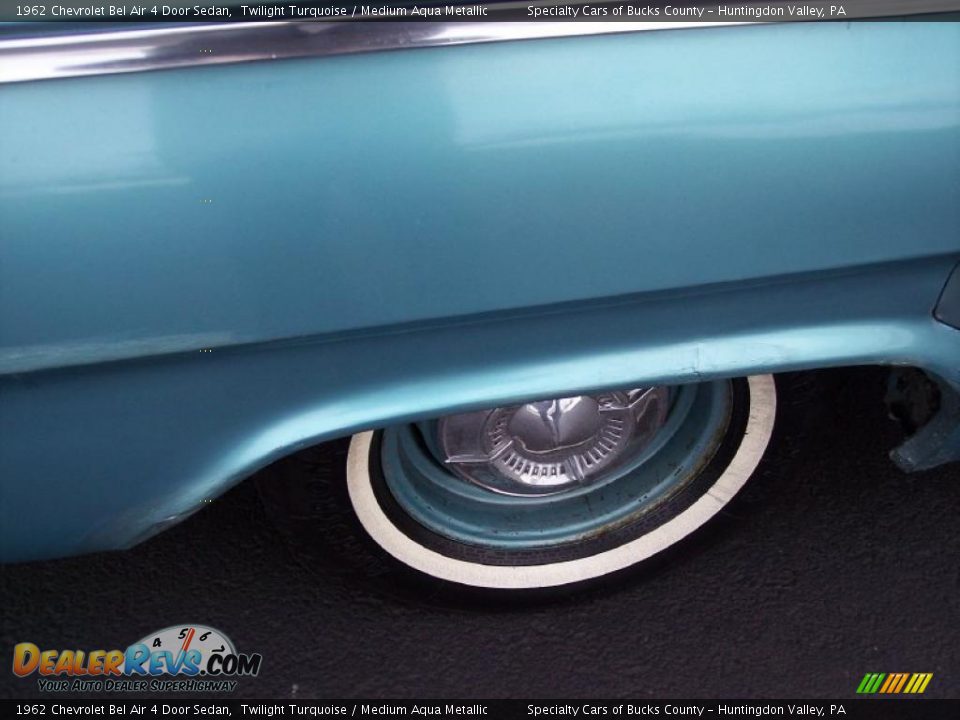 1962 Chevrolet Bel Air 4 Door Sedan Twilight Turquoise / Medium Aqua Metallic Photo #24