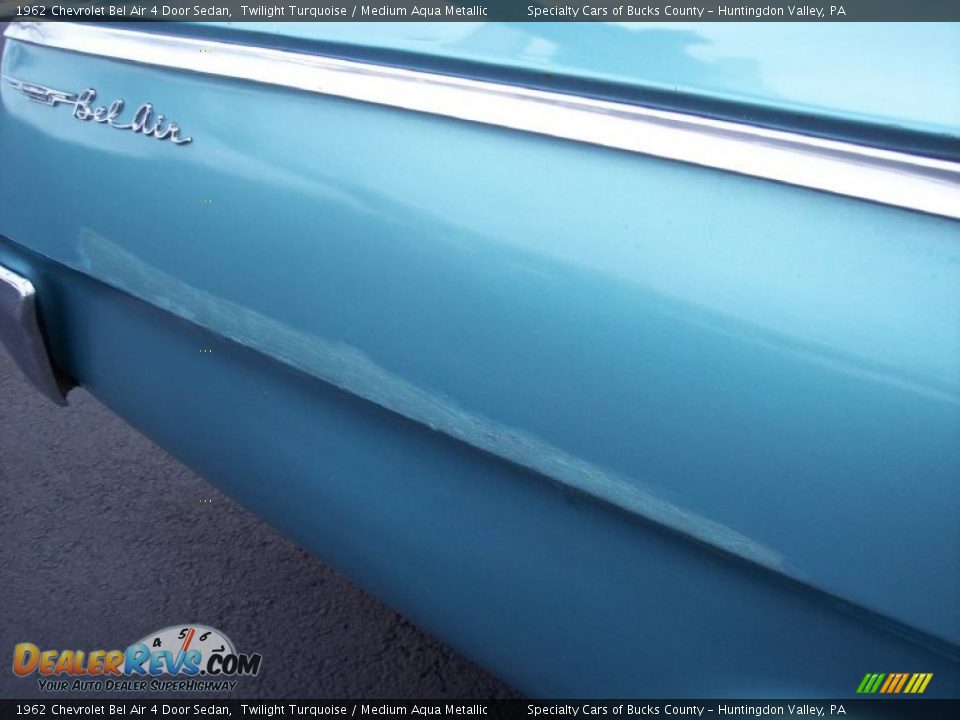 1962 Chevrolet Bel Air 4 Door Sedan Twilight Turquoise / Medium Aqua Metallic Photo #25