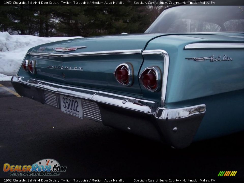 1962 Chevrolet Bel Air 4 Door Sedan Twilight Turquoise / Medium Aqua Metallic Photo #26