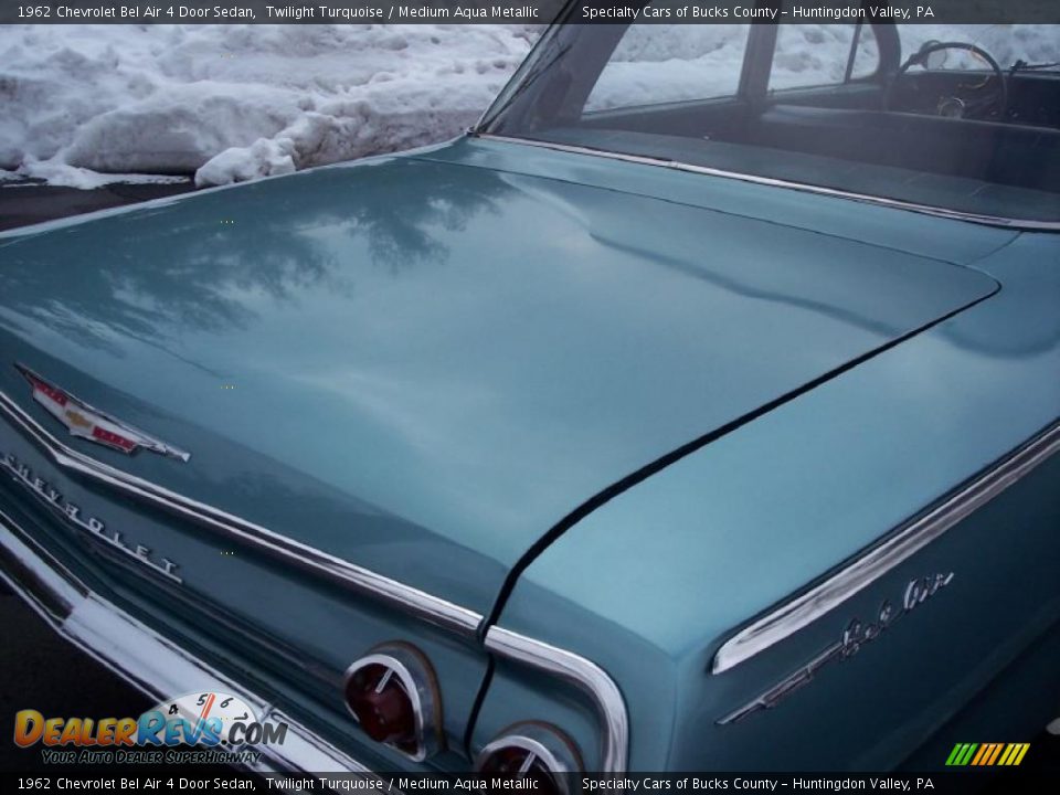 1962 Chevrolet Bel Air 4 Door Sedan Twilight Turquoise / Medium Aqua Metallic Photo #27