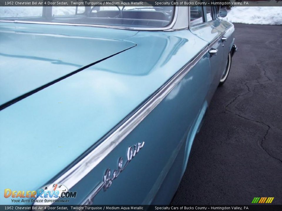 1962 Chevrolet Bel Air 4 Door Sedan Twilight Turquoise / Medium Aqua Metallic Photo #28