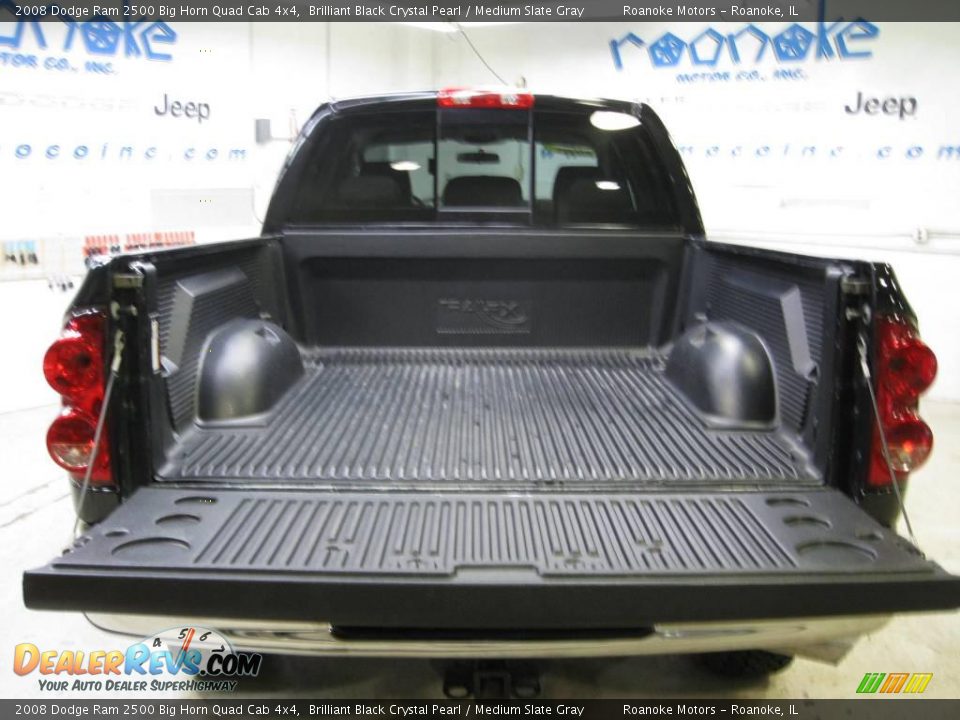 2008 Dodge Ram 2500 Big Horn Quad Cab 4x4 Brilliant Black Crystal Pearl / Medium Slate Gray Photo #14