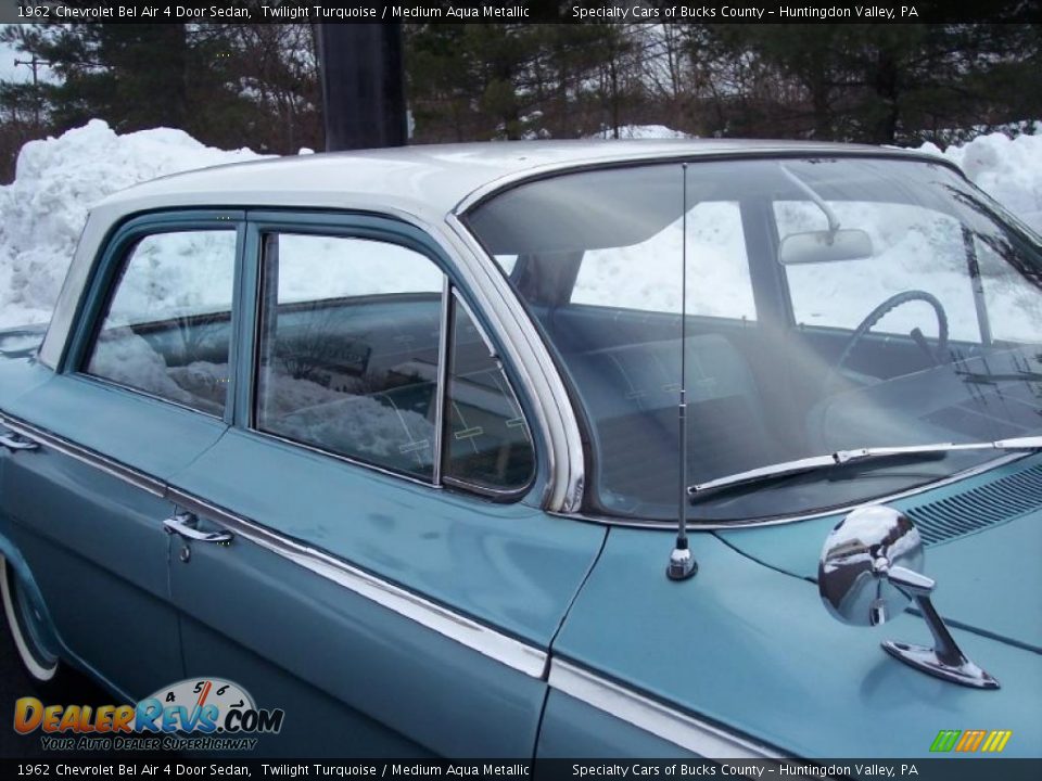 1962 Chevrolet Bel Air 4 Door Sedan Twilight Turquoise / Medium Aqua Metallic Photo #29