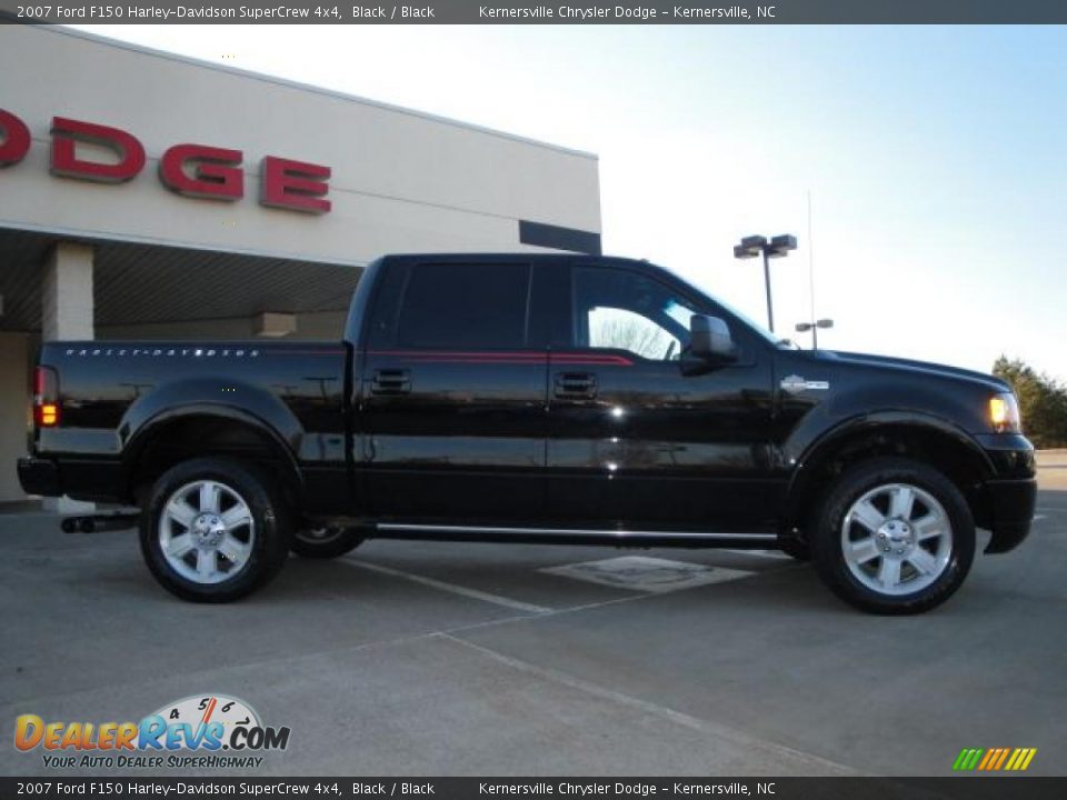 2007 Ford F150 Harley-Davidson SuperCrew 4x4 Black / Black Photo #2
