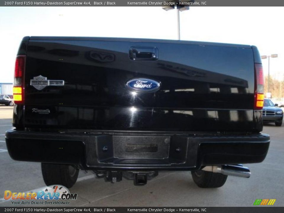 2007 Ford F150 Harley-Davidson SuperCrew 4x4 Black / Black Photo #4