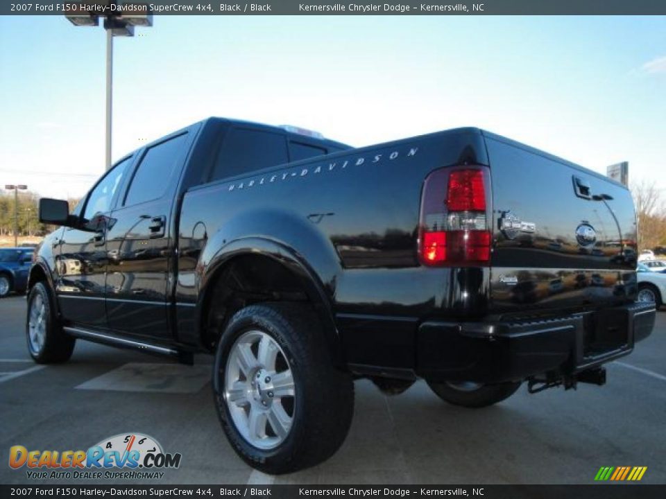 2007 Ford F150 Harley-Davidson SuperCrew 4x4 Black / Black Photo #5
