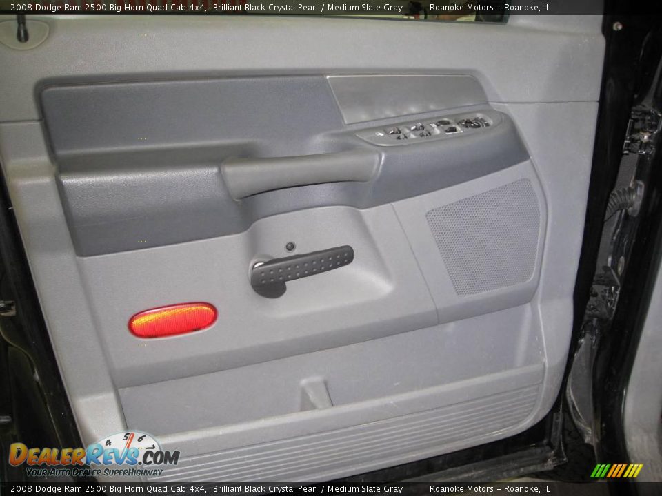 2008 Dodge Ram 2500 Big Horn Quad Cab 4x4 Brilliant Black Crystal Pearl / Medium Slate Gray Photo #19