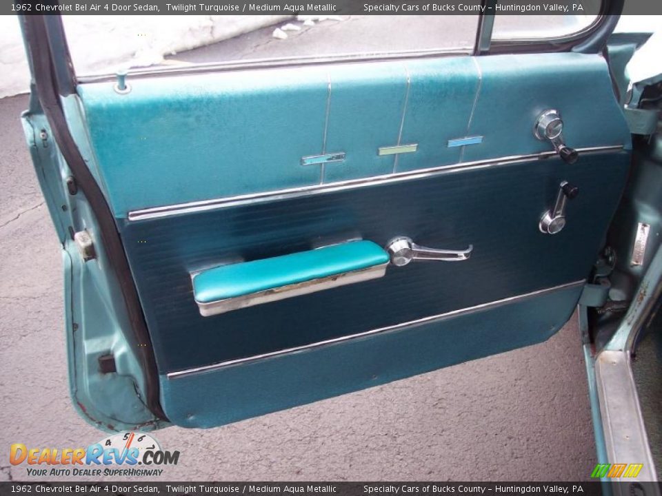 1962 Chevrolet Bel Air 4 Door Sedan Twilight Turquoise / Medium Aqua Metallic Photo #33