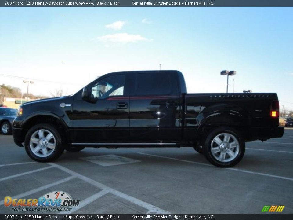 2007 Ford F150 Harley-Davidson SuperCrew 4x4 Black / Black Photo #6