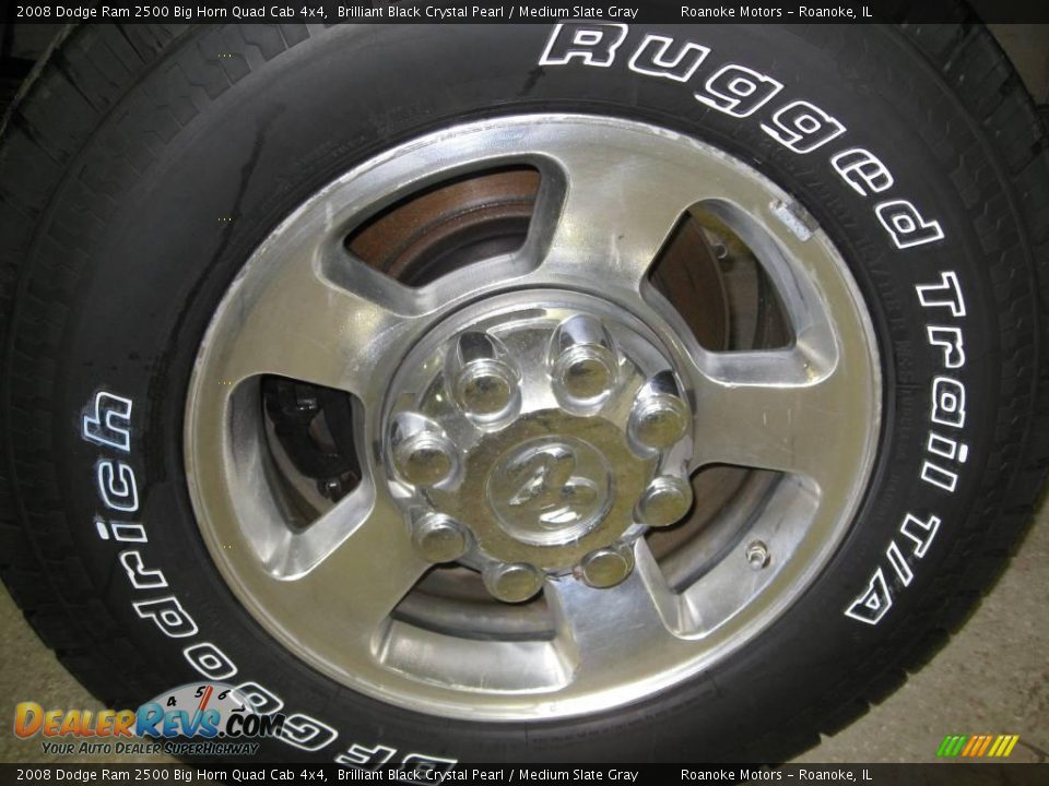 2008 Dodge Ram 2500 Big Horn Quad Cab 4x4 Brilliant Black Crystal Pearl / Medium Slate Gray Photo #20