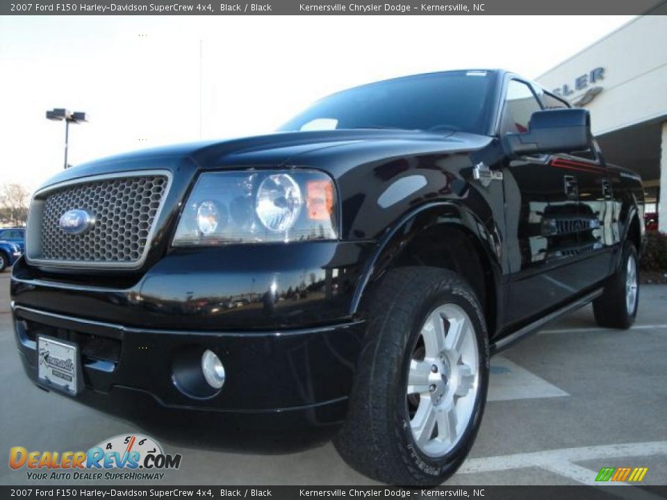 2007 Ford F150 Harley-Davidson SuperCrew 4x4 Black / Black Photo #7