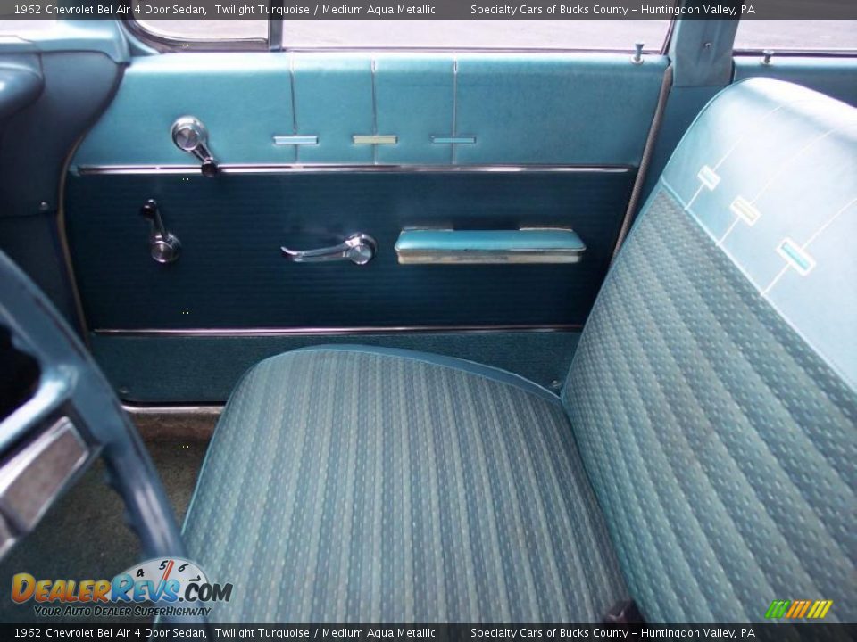 1962 Chevrolet Bel Air 4 Door Sedan Twilight Turquoise / Medium Aqua Metallic Photo #35