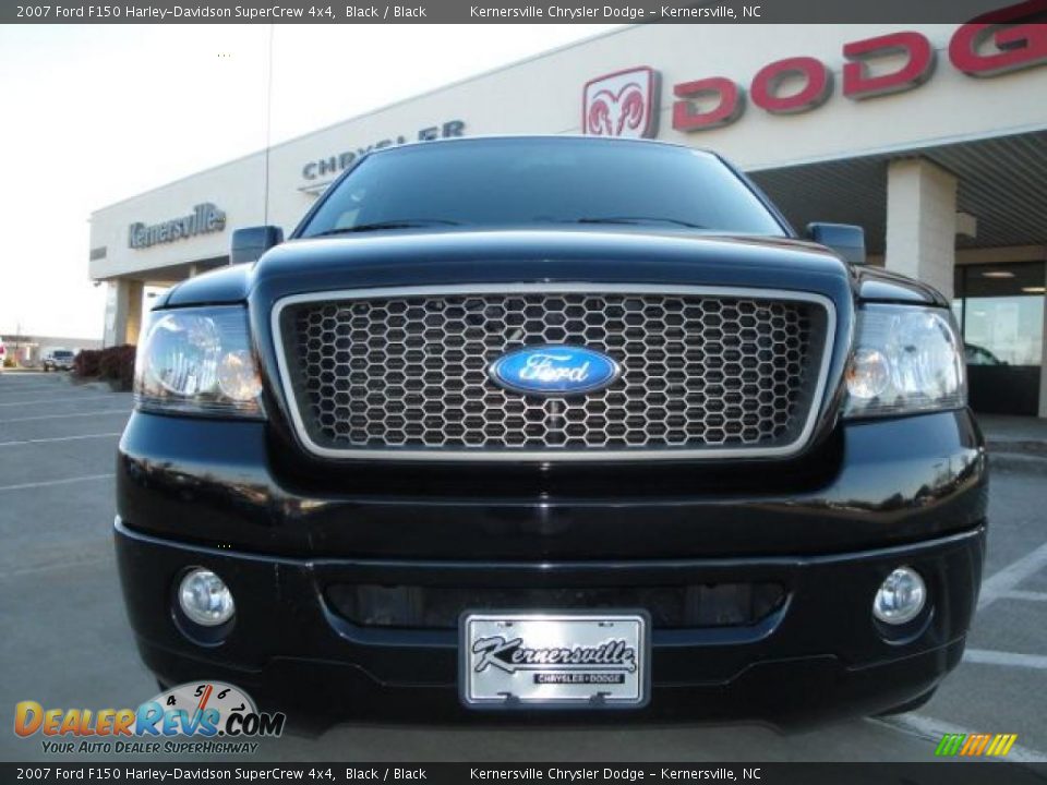2007 Ford F150 Harley-Davidson SuperCrew 4x4 Black / Black Photo #8