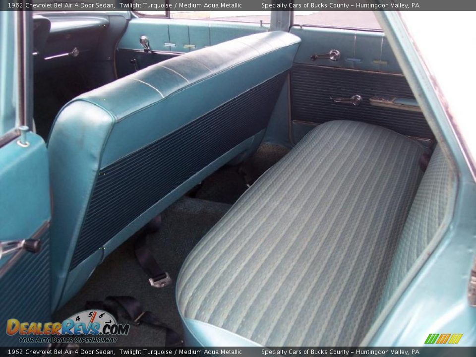 1962 Chevrolet Bel Air 4 Door Sedan Twilight Turquoise / Medium Aqua Metallic Photo #36