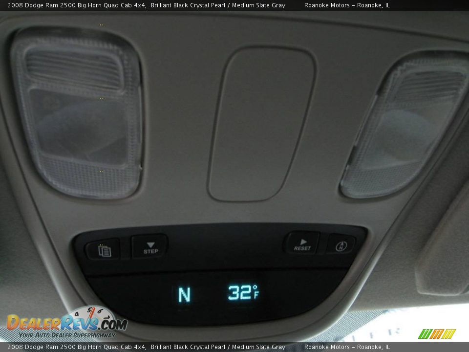 2008 Dodge Ram 2500 Big Horn Quad Cab 4x4 Brilliant Black Crystal Pearl / Medium Slate Gray Photo #26