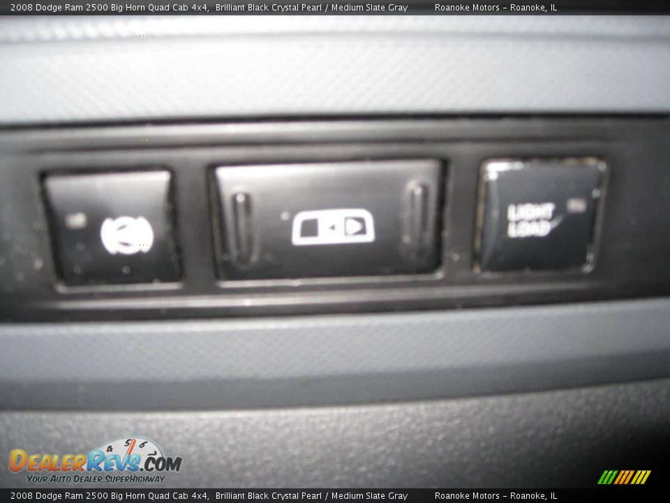 2008 Dodge Ram 2500 Big Horn Quad Cab 4x4 Brilliant Black Crystal Pearl / Medium Slate Gray Photo #29