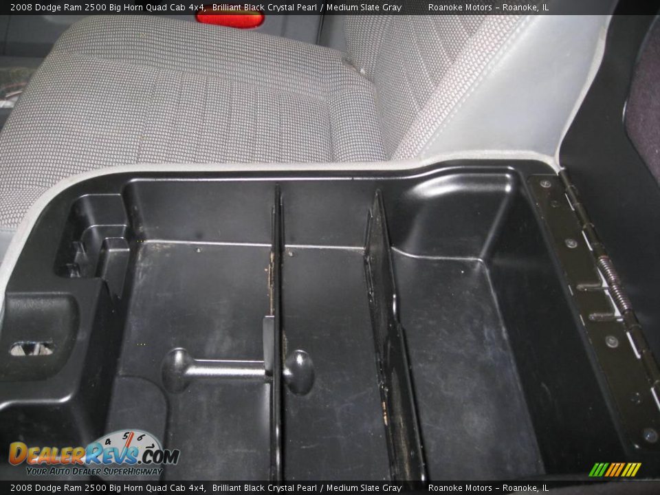 2008 Dodge Ram 2500 Big Horn Quad Cab 4x4 Brilliant Black Crystal Pearl / Medium Slate Gray Photo #30