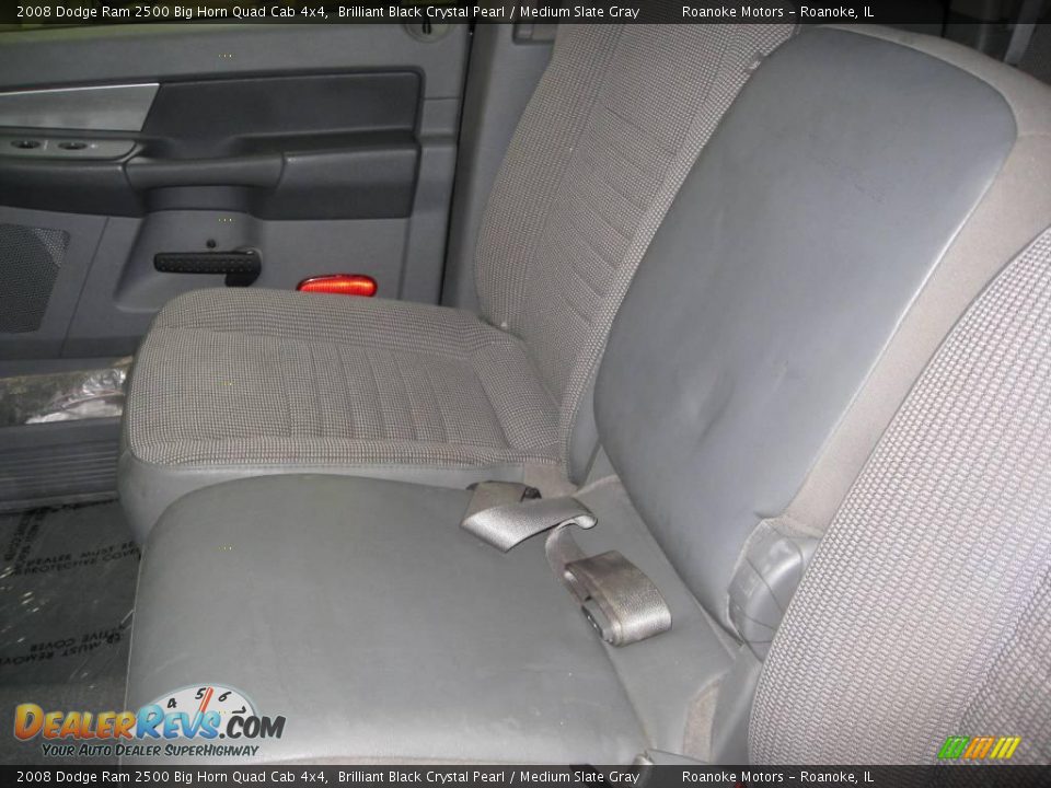 2008 Dodge Ram 2500 Big Horn Quad Cab 4x4 Brilliant Black Crystal Pearl / Medium Slate Gray Photo #31