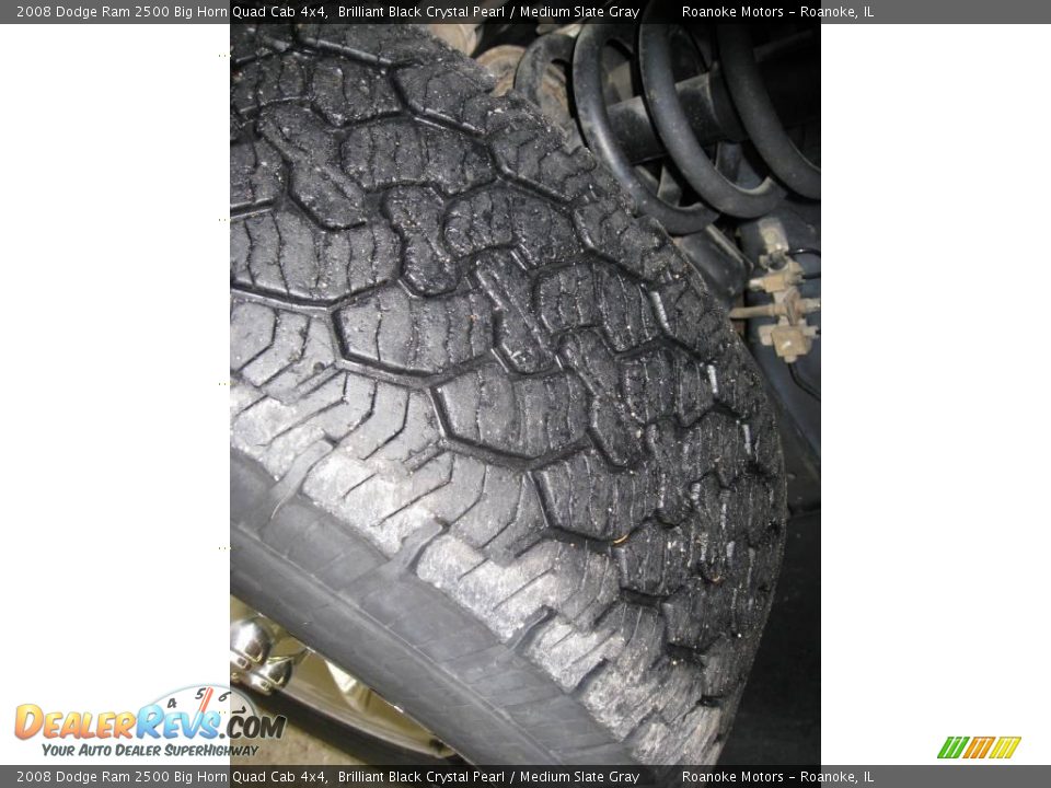 2008 Dodge Ram 2500 Big Horn Quad Cab 4x4 Brilliant Black Crystal Pearl / Medium Slate Gray Photo #33