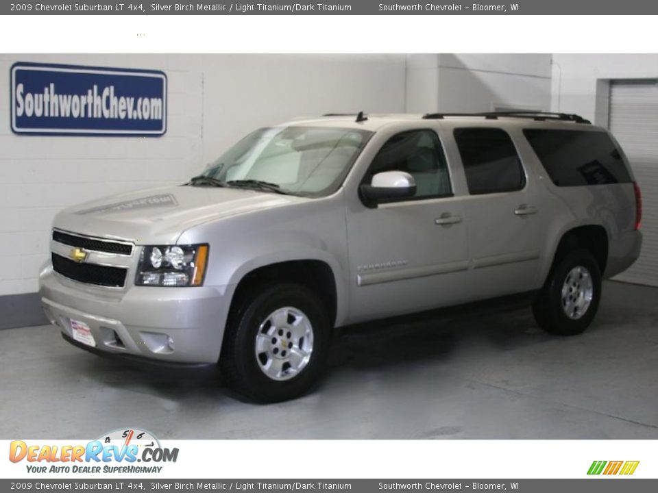 2009 Chevrolet Suburban LT 4x4 Silver Birch Metallic / Light Titanium/Dark Titanium Photo #1