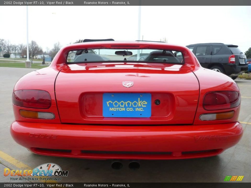 2002 Dodge Viper RT-10 Viper Red / Black Photo #10