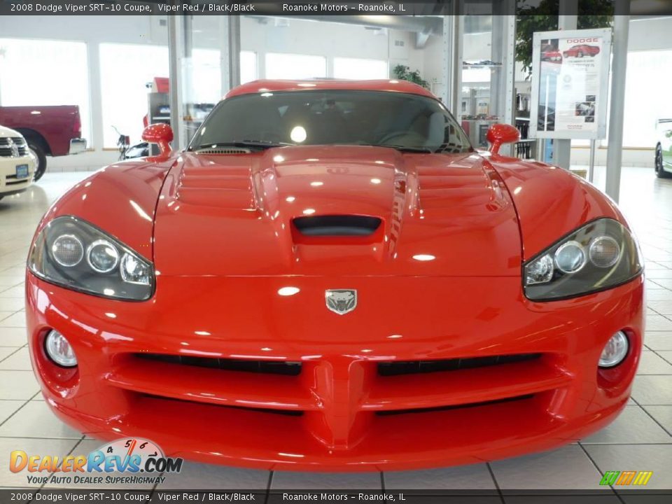 2008 Dodge Viper SRT-10 Coupe Viper Red / Black/Black Photo #2