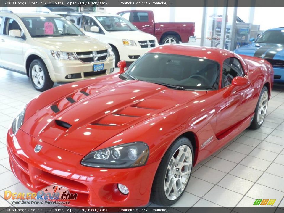 2008 Dodge Viper SRT-10 Coupe Viper Red / Black/Black Photo #3