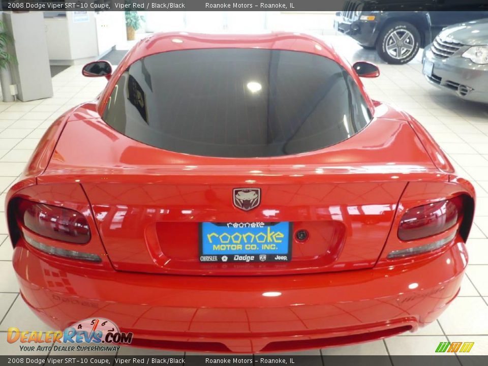 2008 Dodge Viper SRT-10 Coupe Viper Red / Black/Black Photo #4
