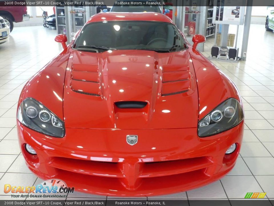 2008 Dodge Viper SRT-10 Coupe Viper Red / Black/Black Photo #5