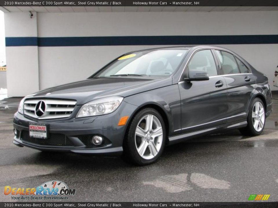 2010 Mercedes-Benz C 300 Sport 4Matic Steel Grey Metallic / Black Photo #1