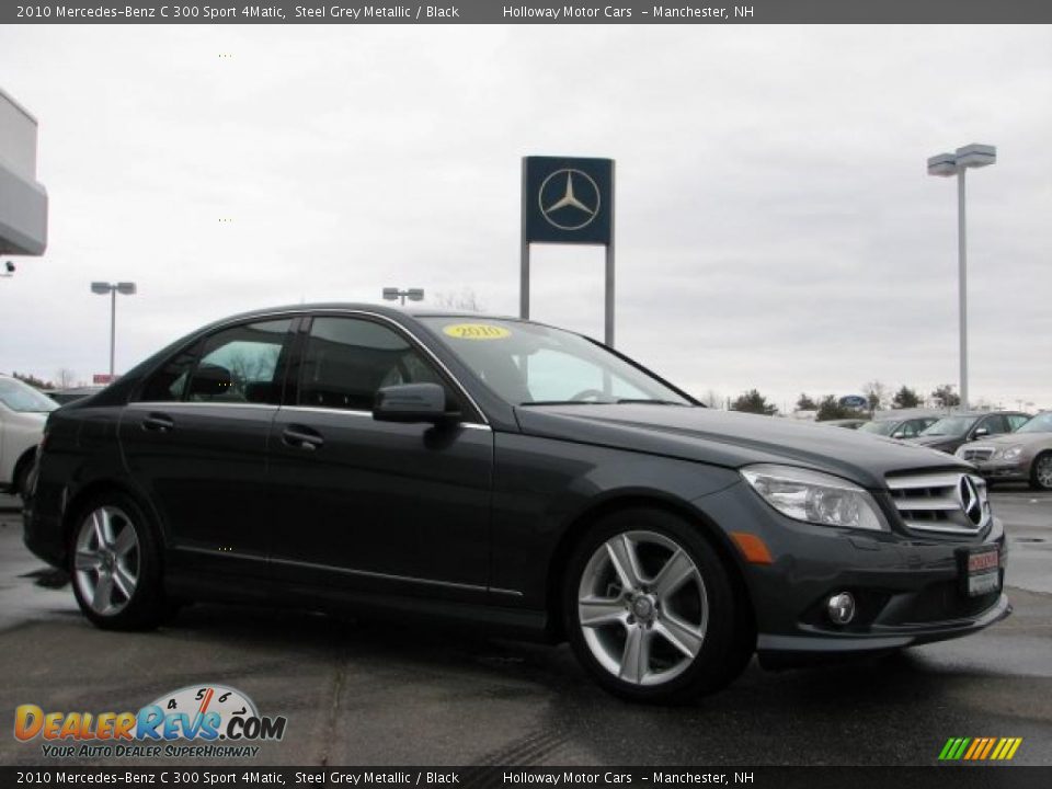 2010 Mercedes-Benz C 300 Sport 4Matic Steel Grey Metallic / Black Photo #3