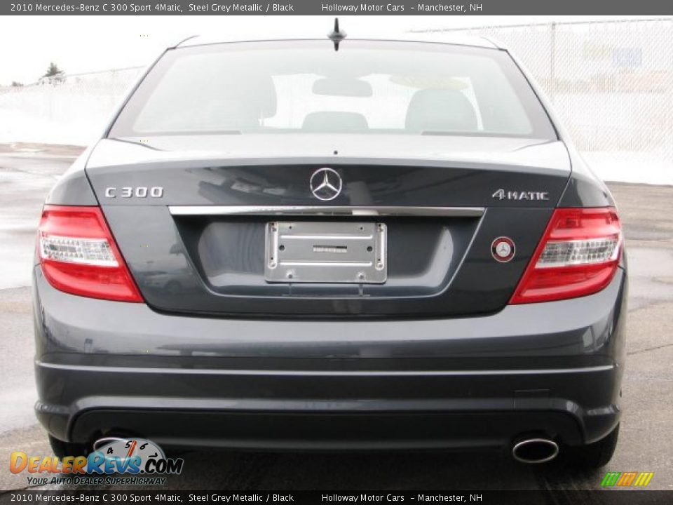2010 Mercedes-Benz C 300 Sport 4Matic Steel Grey Metallic / Black Photo #4