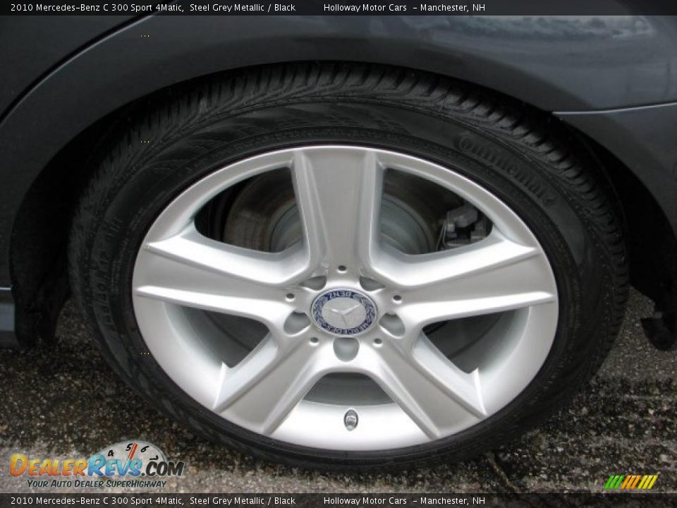 2010 Mercedes-Benz C 300 Sport 4Matic Steel Grey Metallic / Black Photo #5