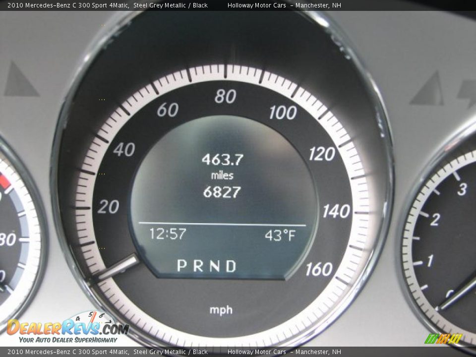 2010 Mercedes-Benz C 300 Sport 4Matic Steel Grey Metallic / Black Photo #10