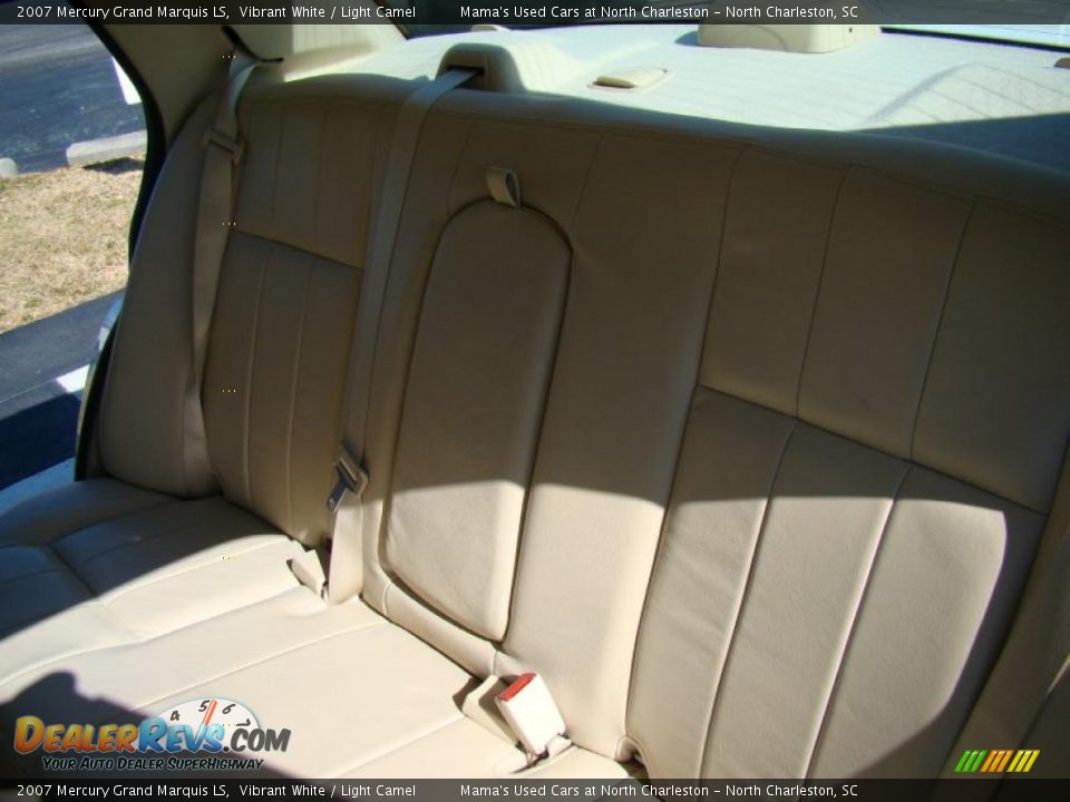 2007 Mercury Grand Marquis LS Vibrant White / Light Camel Photo #13