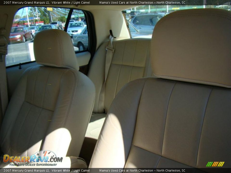 2007 Mercury Grand Marquis LS Vibrant White / Light Camel Photo #16
