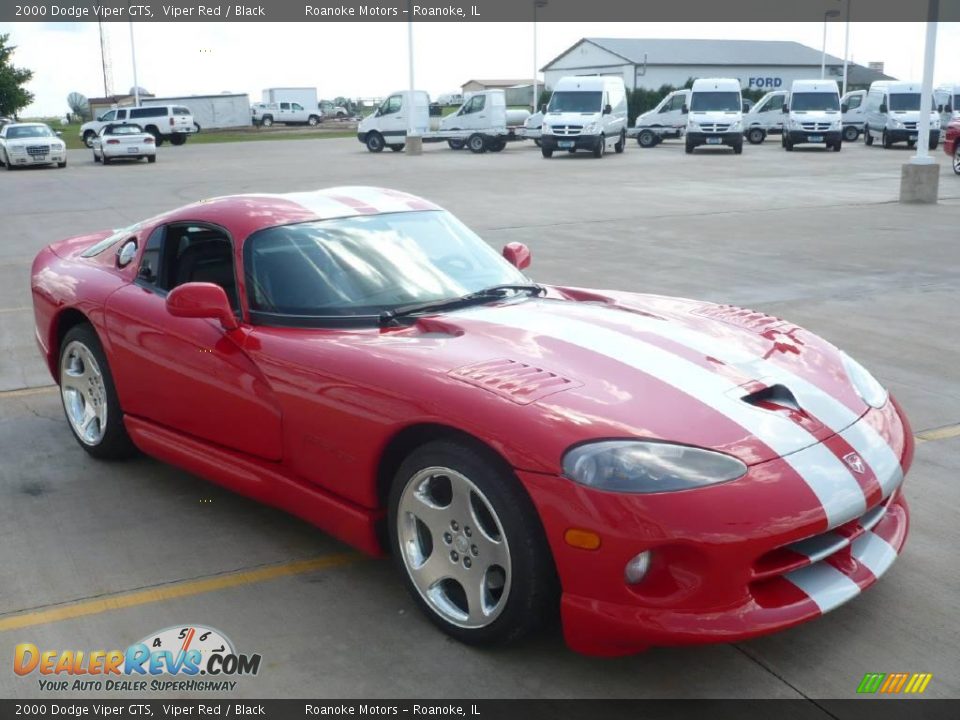 2000 Dodge Viper GTS Viper Red / Black Photo #18