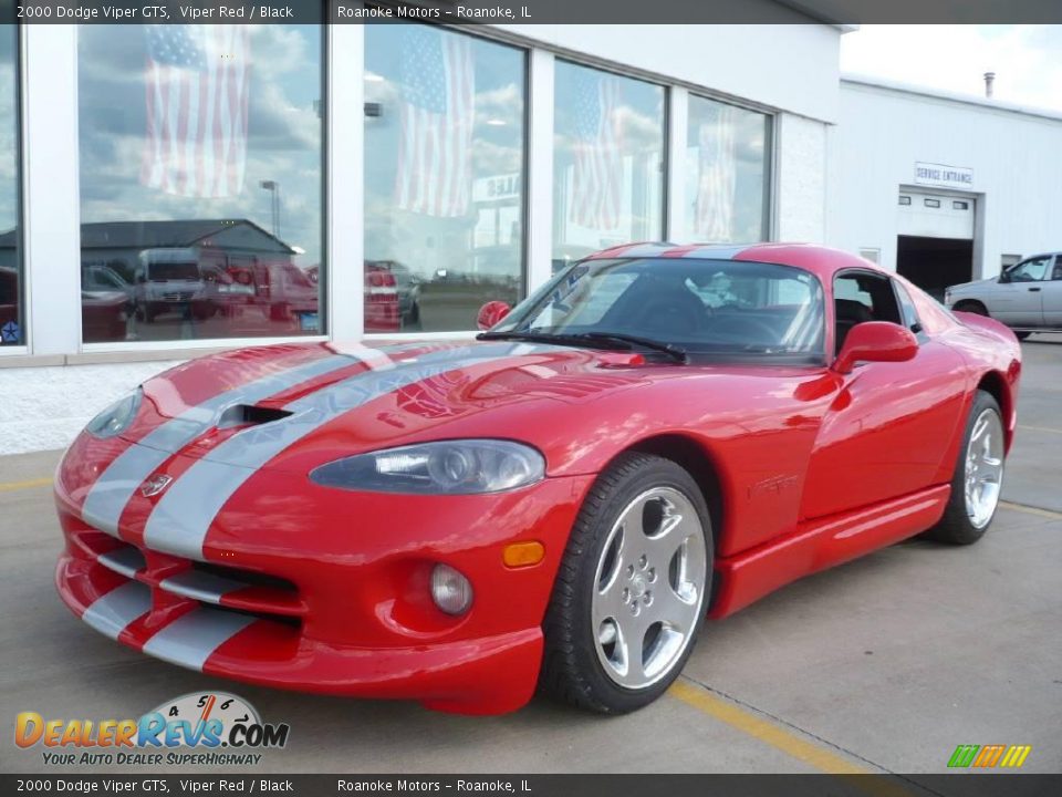 2000 Dodge Viper GTS Viper Red / Black Photo #33