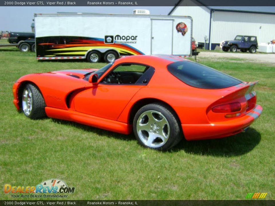 2000 Dodge Viper GTS Viper Red / Black Photo #35