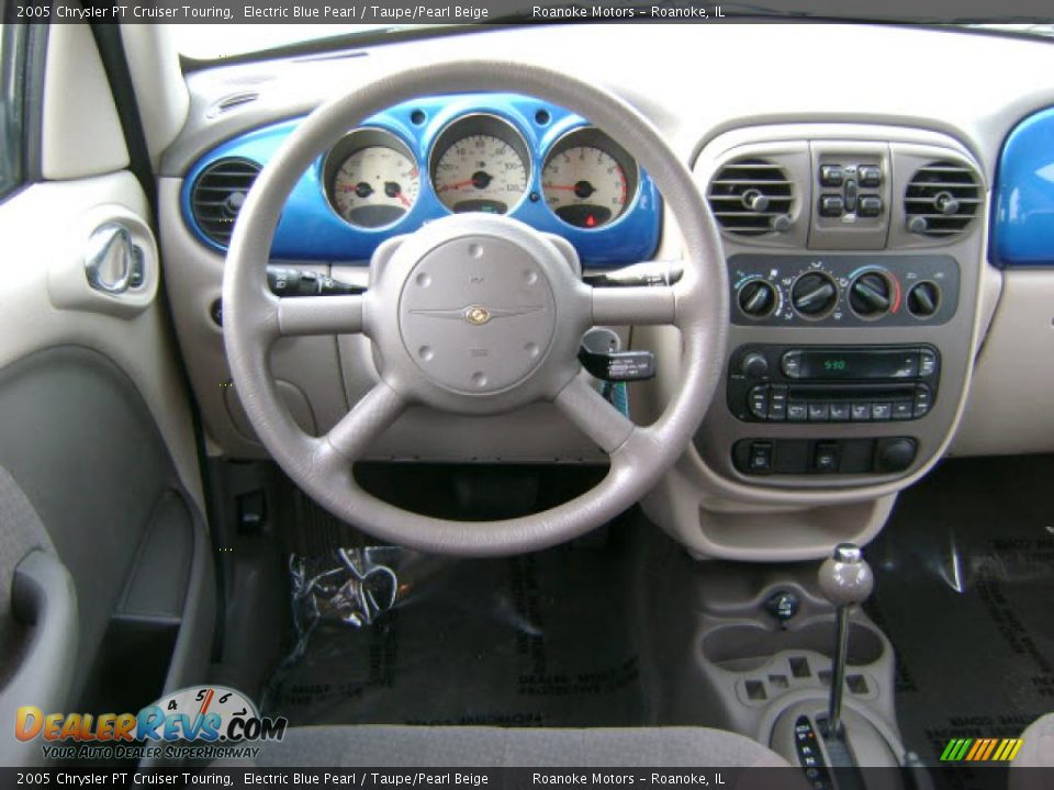 2005 Chrysler PT Cruiser Touring Electric Blue Pearl / Taupe/Pearl Beige Photo #5