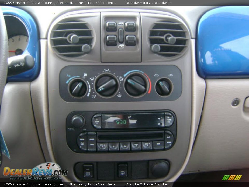 2005 Chrysler PT Cruiser Touring Electric Blue Pearl / Taupe/Pearl Beige Photo #6