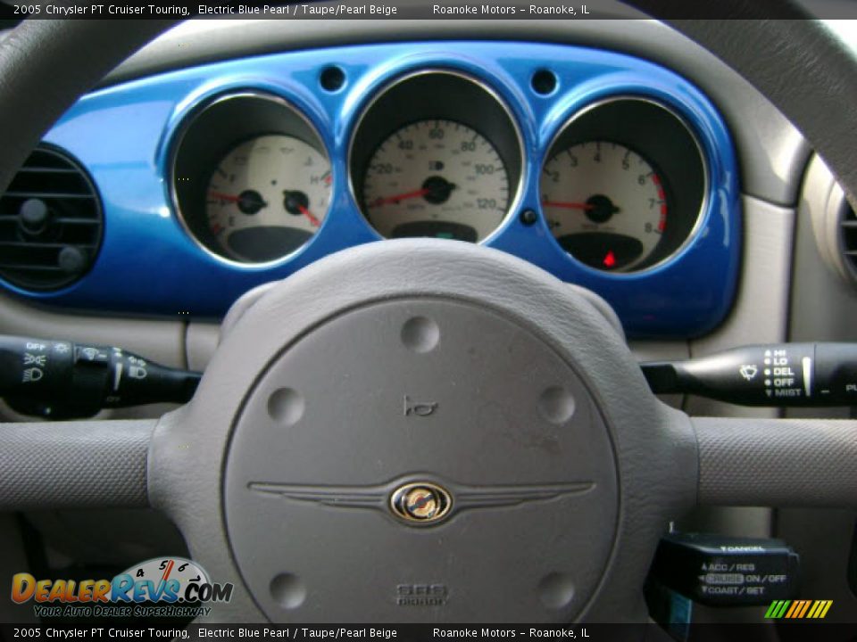 2005 Chrysler PT Cruiser Touring Electric Blue Pearl / Taupe/Pearl Beige Photo #7