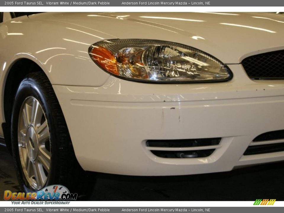 2005 Ford Taurus SEL Vibrant White / Medium/Dark Pebble Photo #3