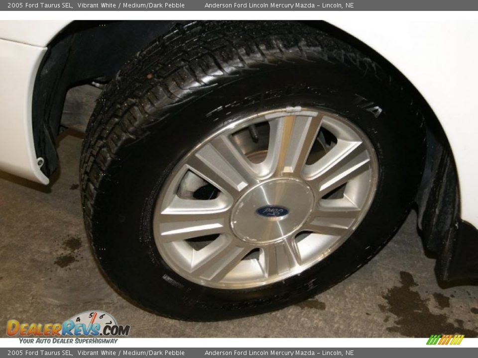 2005 Ford Taurus SEL Vibrant White / Medium/Dark Pebble Photo #6